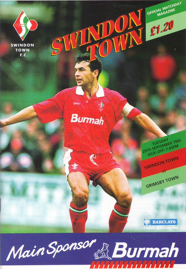 <b>Tuesday, September 29, 1992</b><br />vs. Grimsby Town (Home)